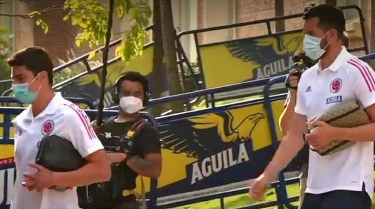 Stefan Medina y Camilo Vargas, jugadores de la Selección Colombia. 