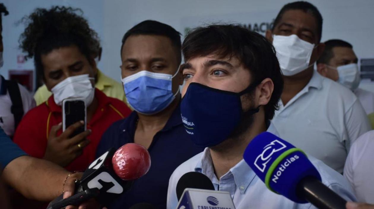 El Alcalde de Barranquilla, Jaime Pumarejo.