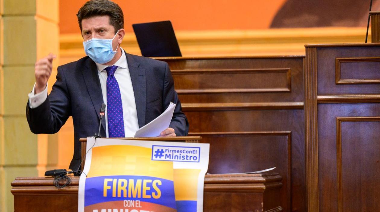 El Ministro de Defensa, Diego Molano.