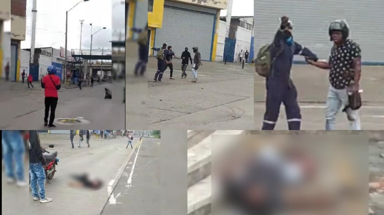 Momento de los hechos en Cali capturados de un video.