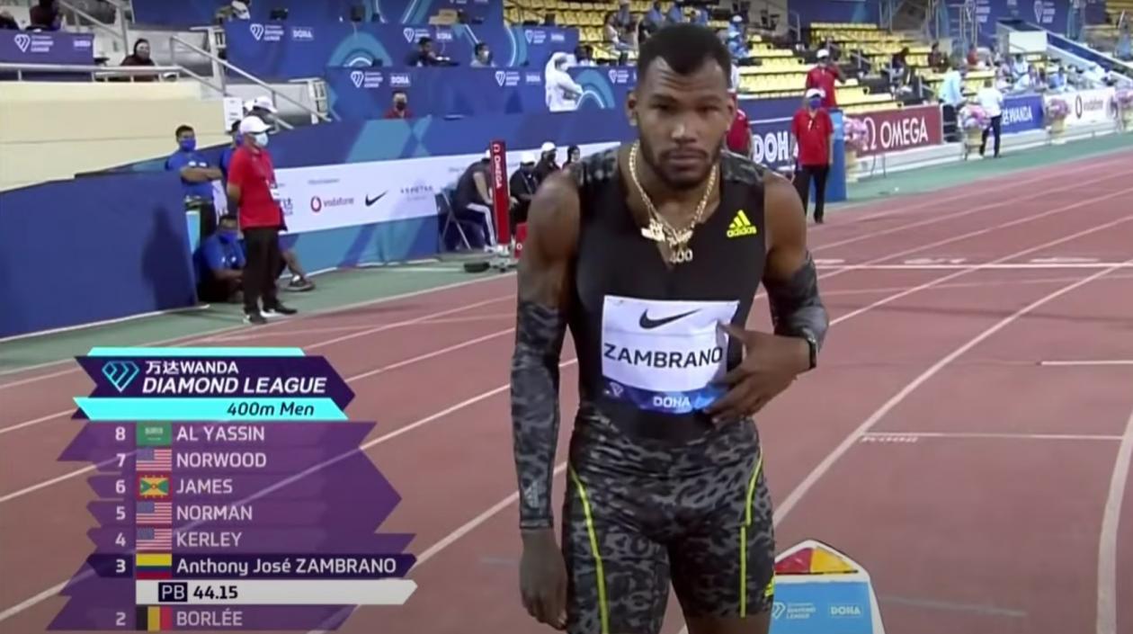 Anthony Zambrano, atleta colombiano. 