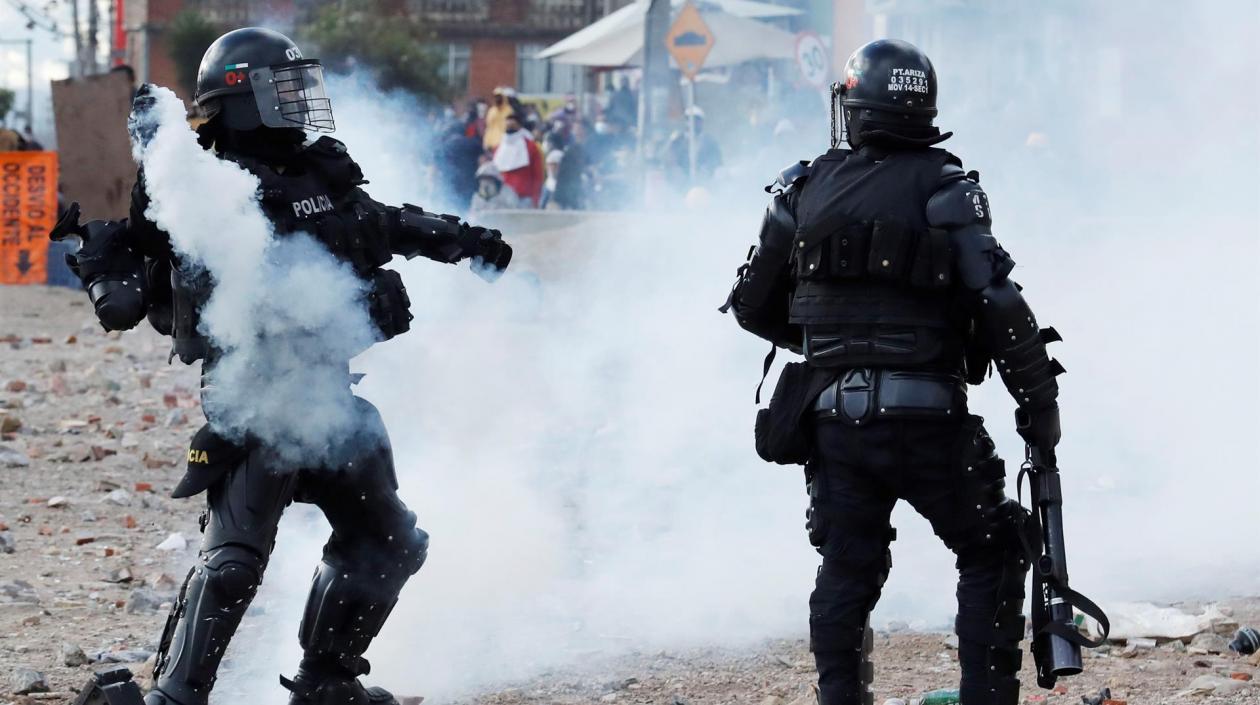 El Esmad controla disturbios