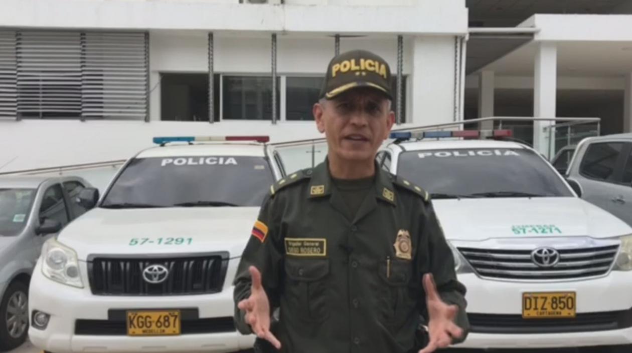General Diego Rosero, comandante de la Policía Metropolitana.