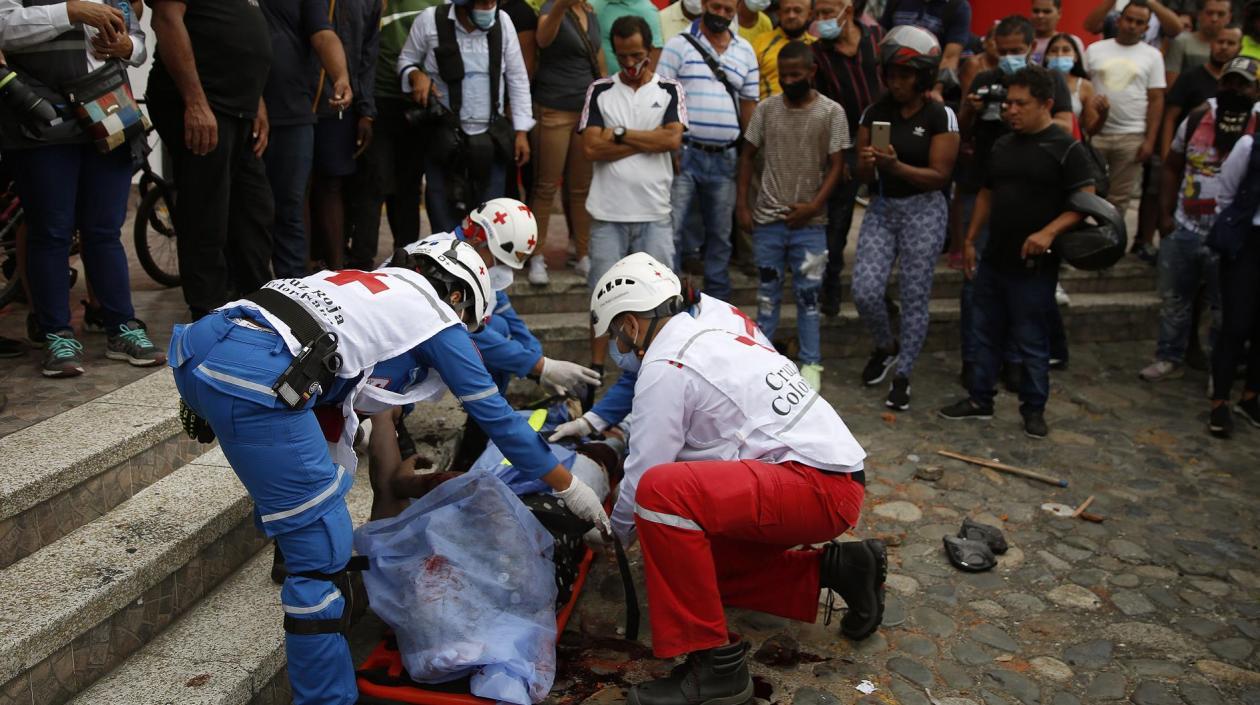 Homicidio en medio de protestas en Cali.