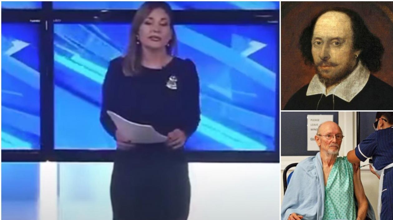 Presentadora argentina que cometió el error. 