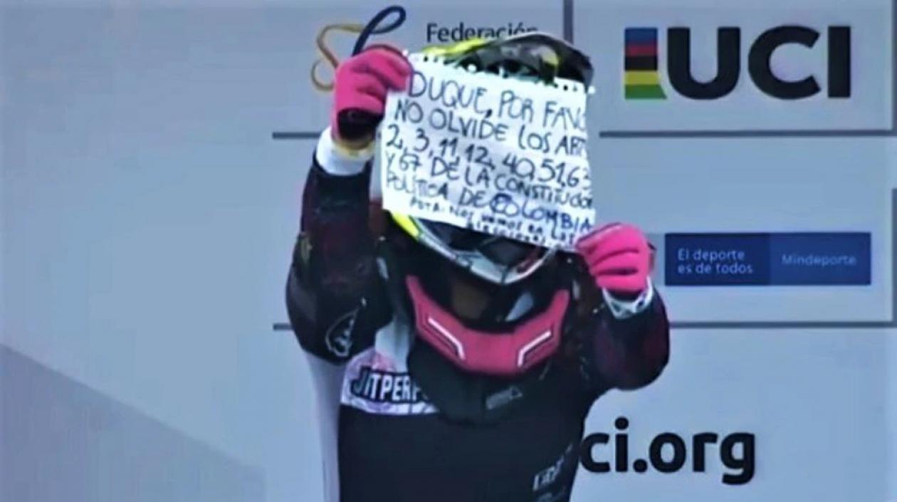 El mensaje de Paola Natalia Parra. 