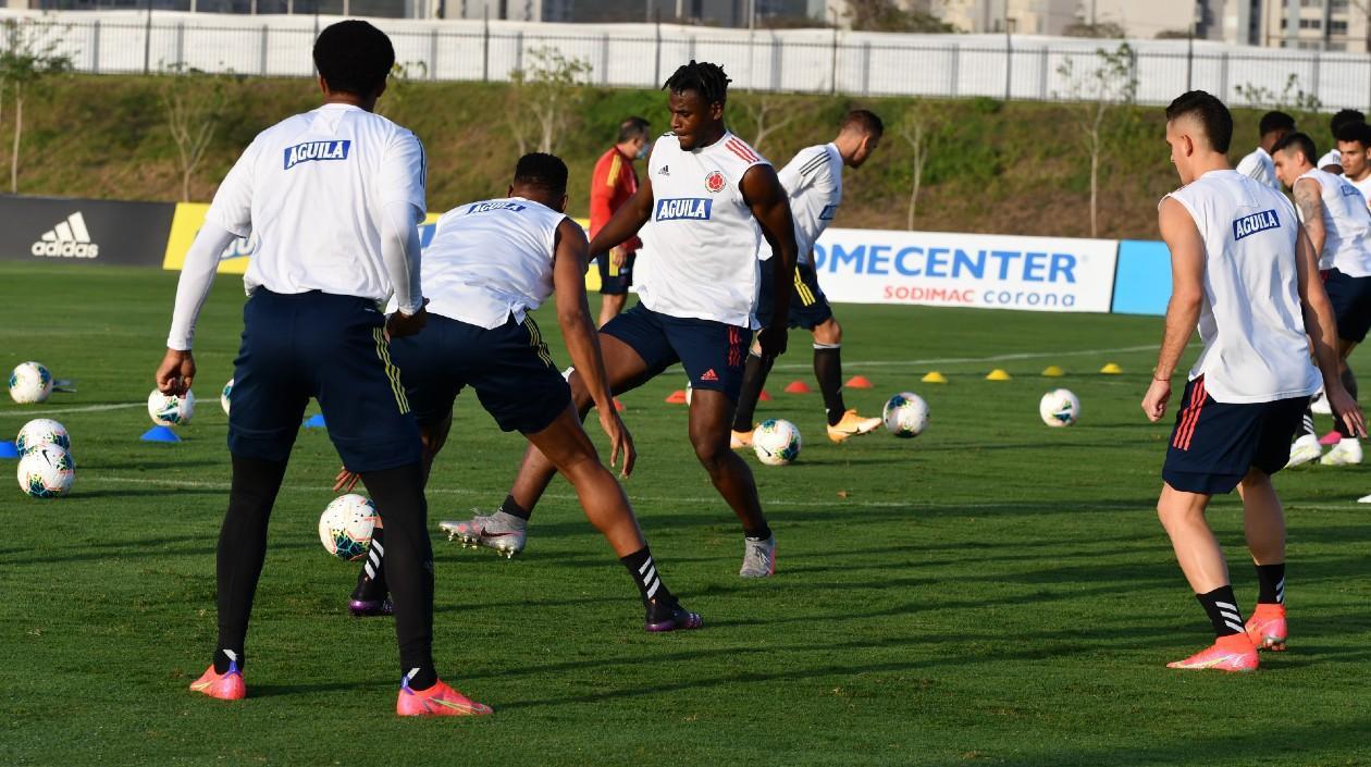 Jugadores de la Selección Colombia. 