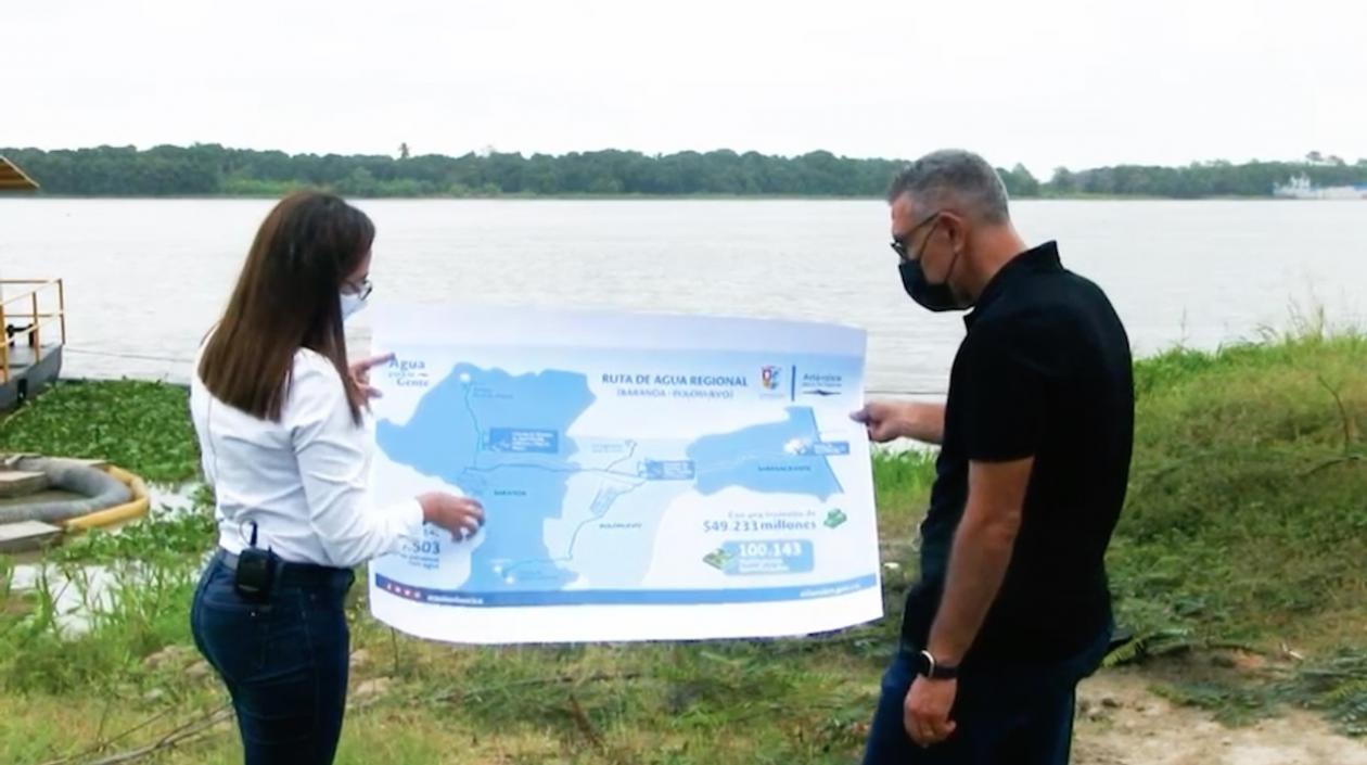 El periodista Jorge Cura durante el recorrido por el sur del Atlántico.