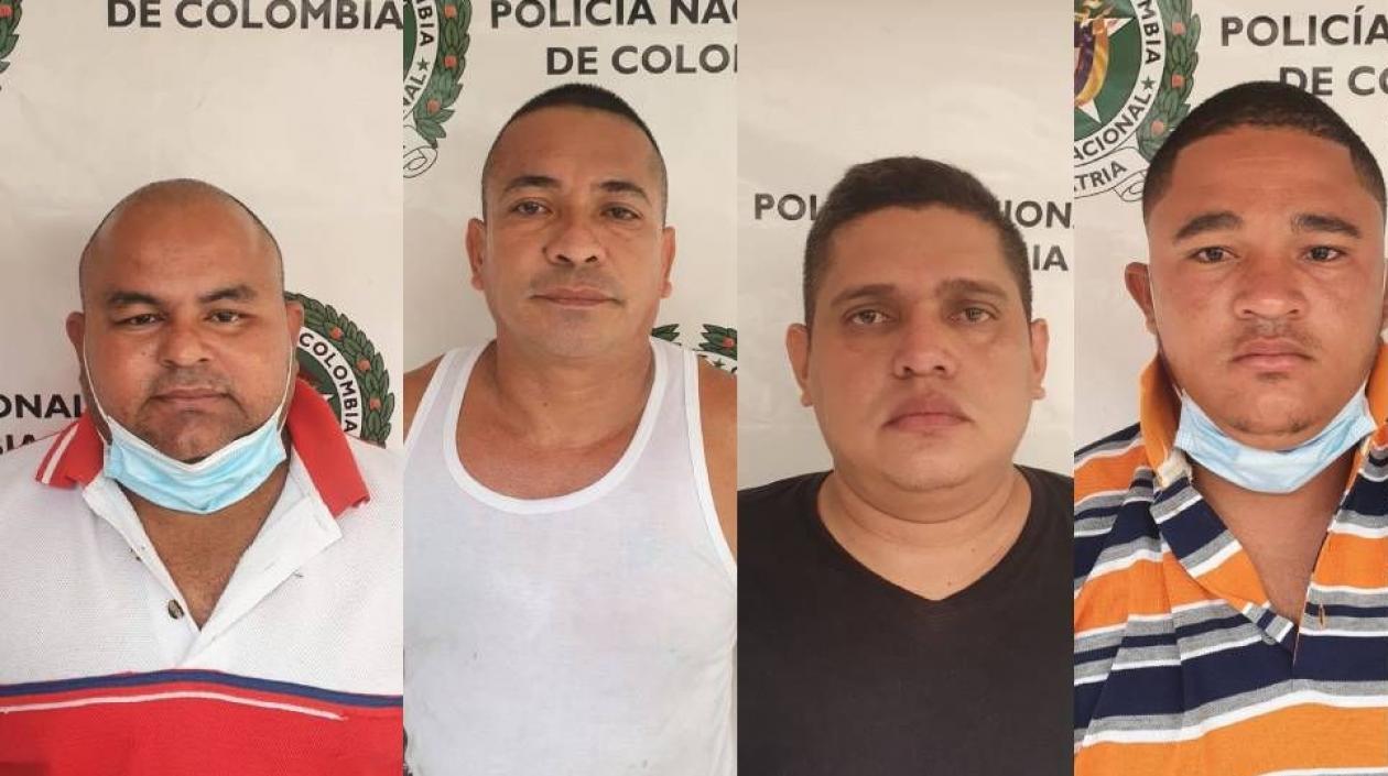 Presuntos integrantes de 'Los Milagrosos'.