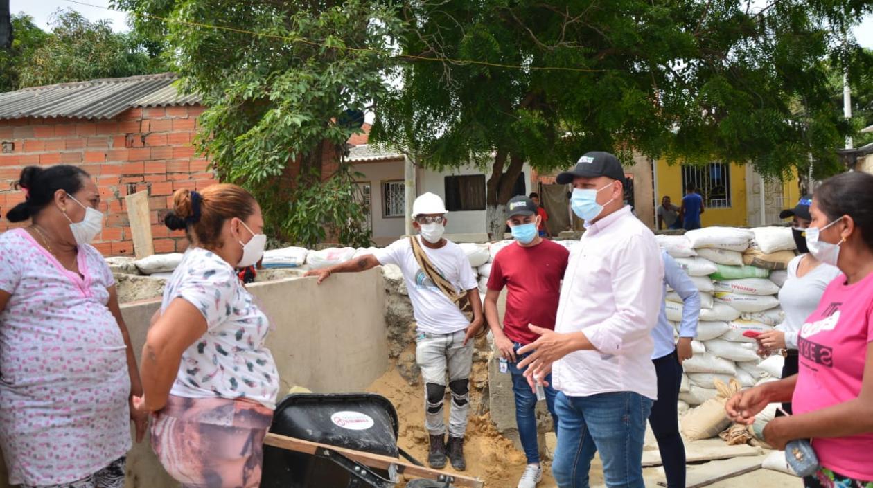 Obras en el arroyo Villegas. 