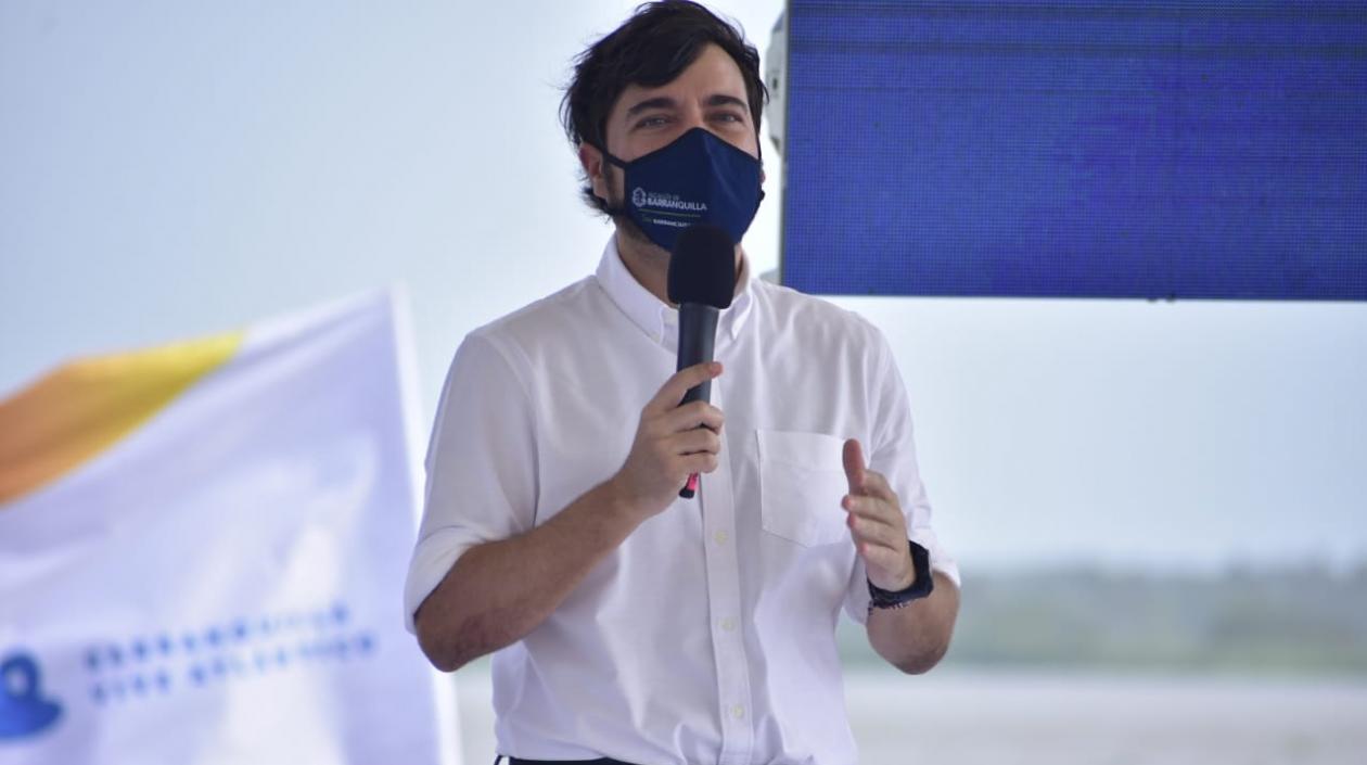 El Alcalde de Barranquilla, Jaime Pumarejo.