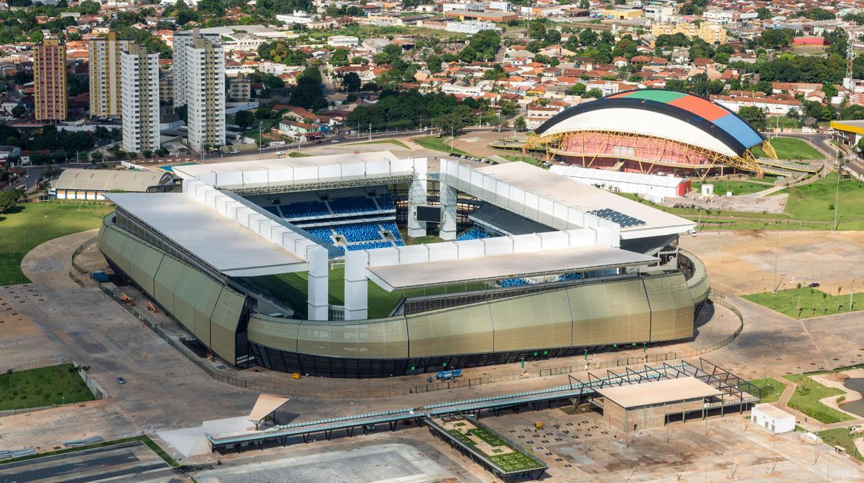 Arena Pantanal, estadio de Cuiabá. 