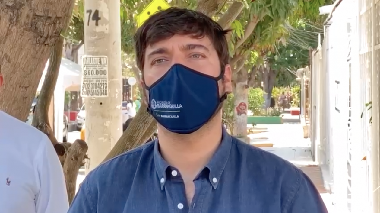 El Alcalde de Barranquilla, Jaime Pumarejo.