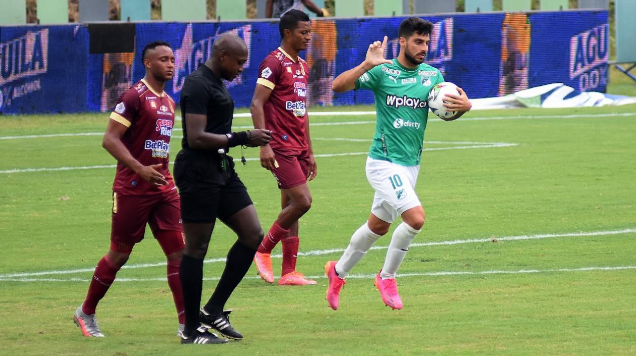 Gastón Rodríguez anotó gol para el Cali. 