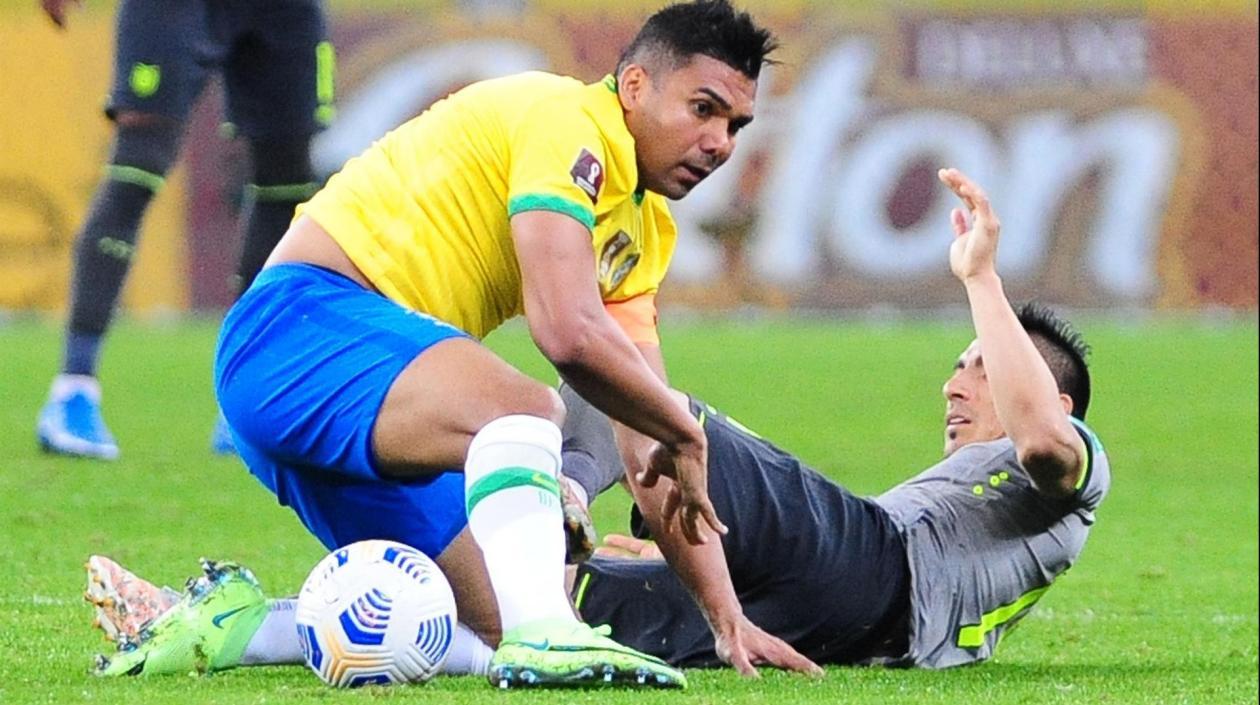 Casemiro, capitán de Brasil. 