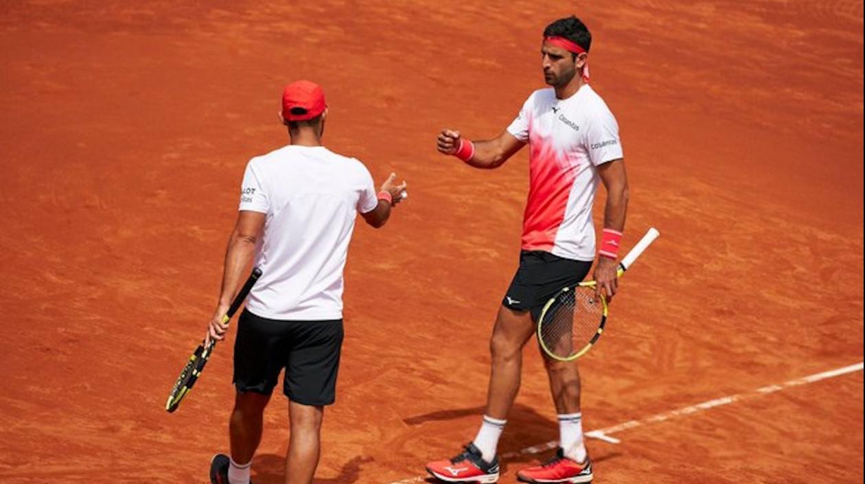 Juan Sebastián Cabal y Robert Farah, tenistas colombianos.