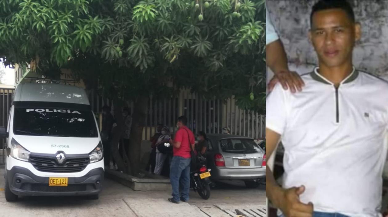 El cuerpo de Darwin Martelo Sarmiento fue llevado a Medicina Legal. 