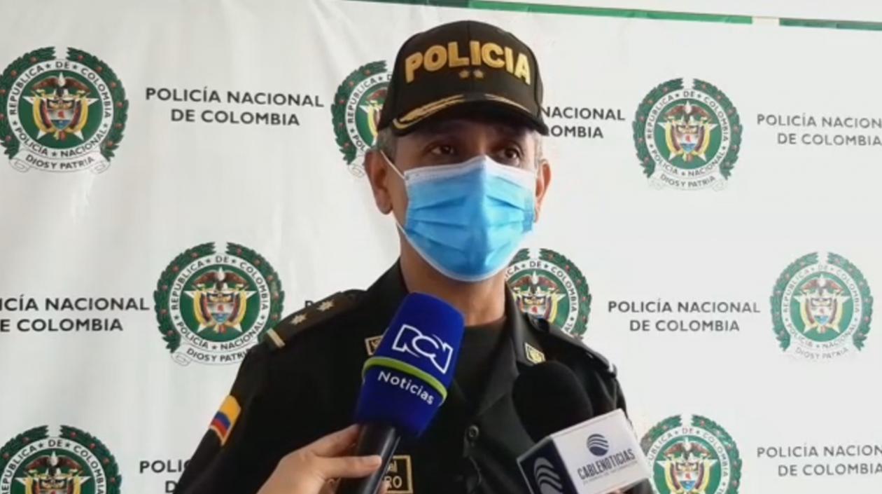 General Diego Rosero, comandante de la Policía Metropolitana.