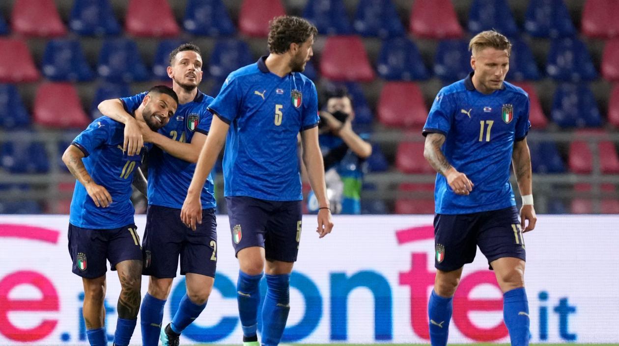 Jugadores de la Selección Italia. 