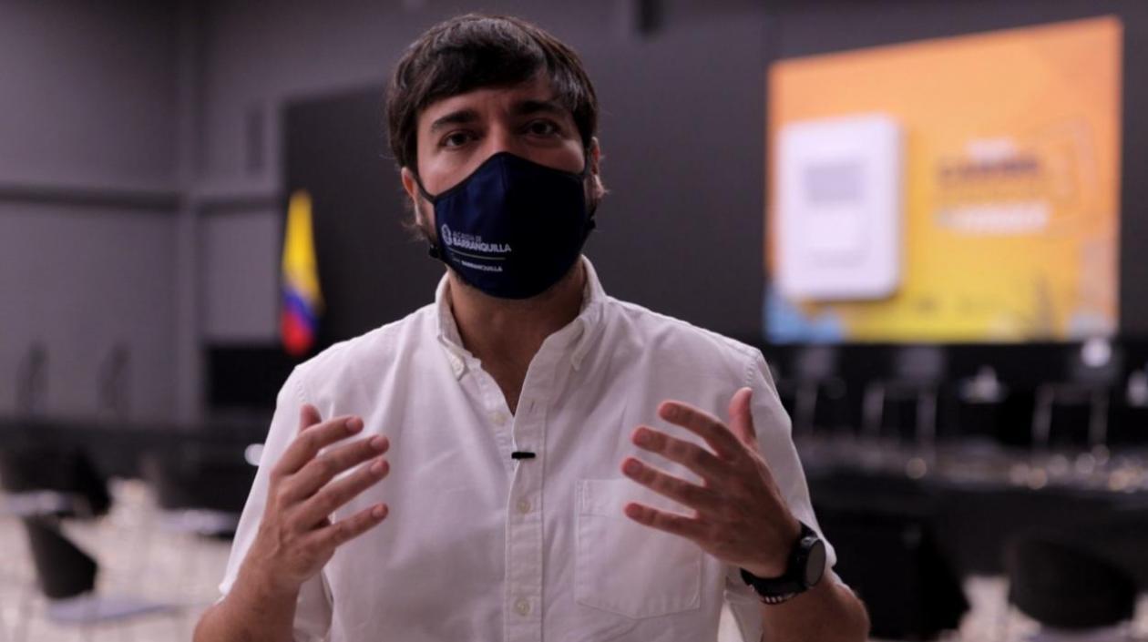 El Alcalde de Barranquilla, Jaime Pumarejo.