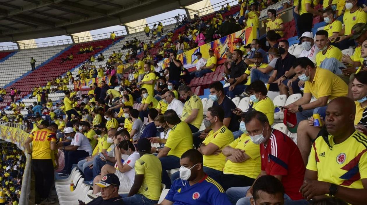 Imagen de una de las gradas del Metropolitano.