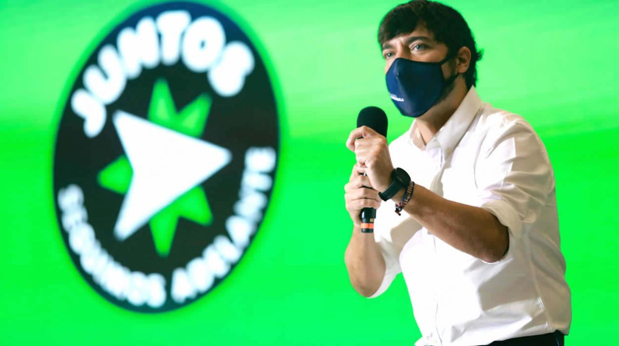 El Alcalde Jaime Pumarejo durante la rendición de cuentas 2020.