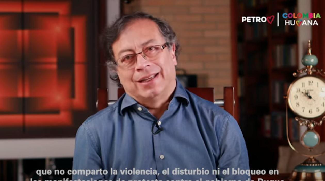 Gustavo Petro, senador opositor.
