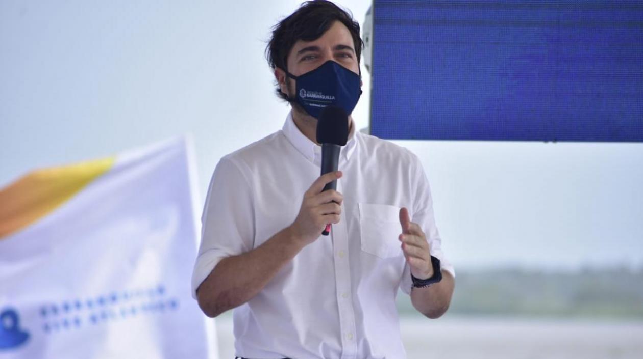 El Alcalde de Barranquilla, Jaime Pumarejo.