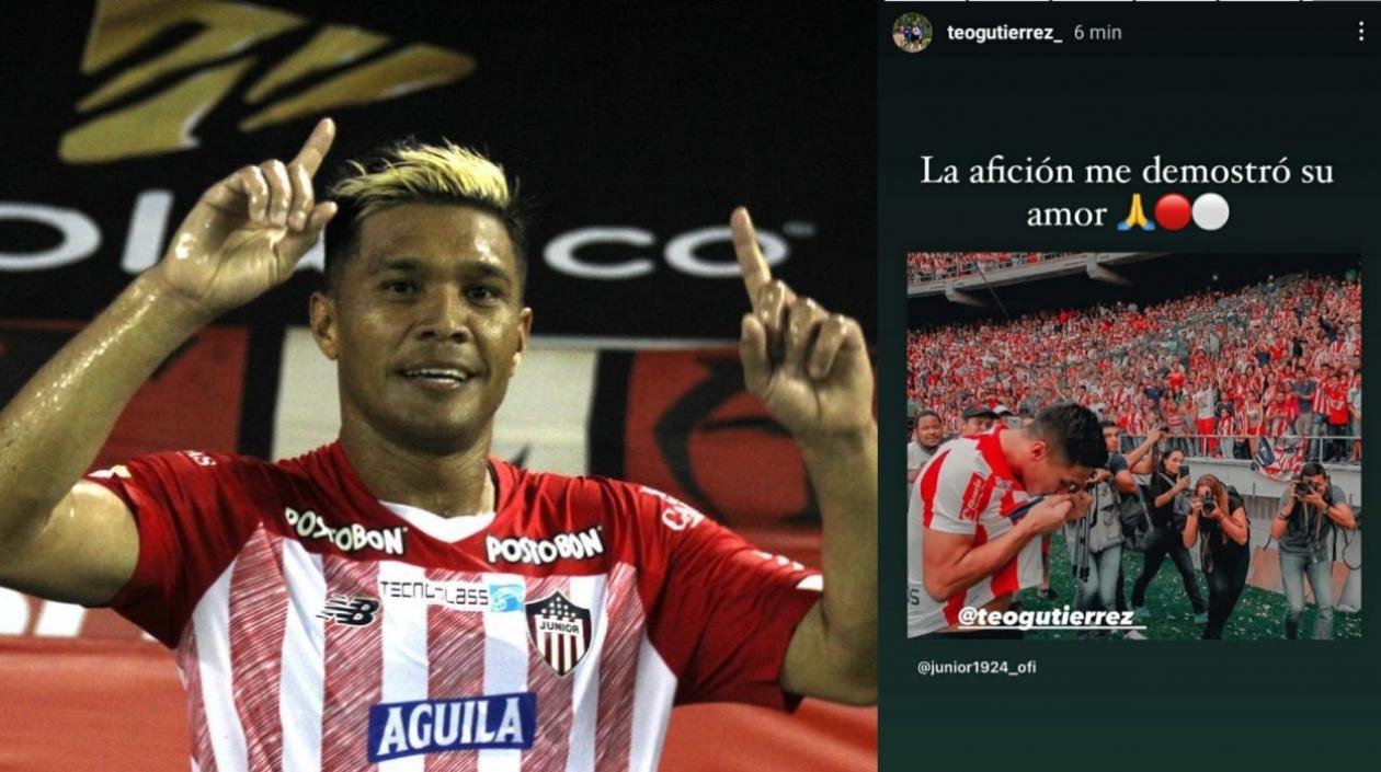 Teófilo Gutiérrez y su mensaje.