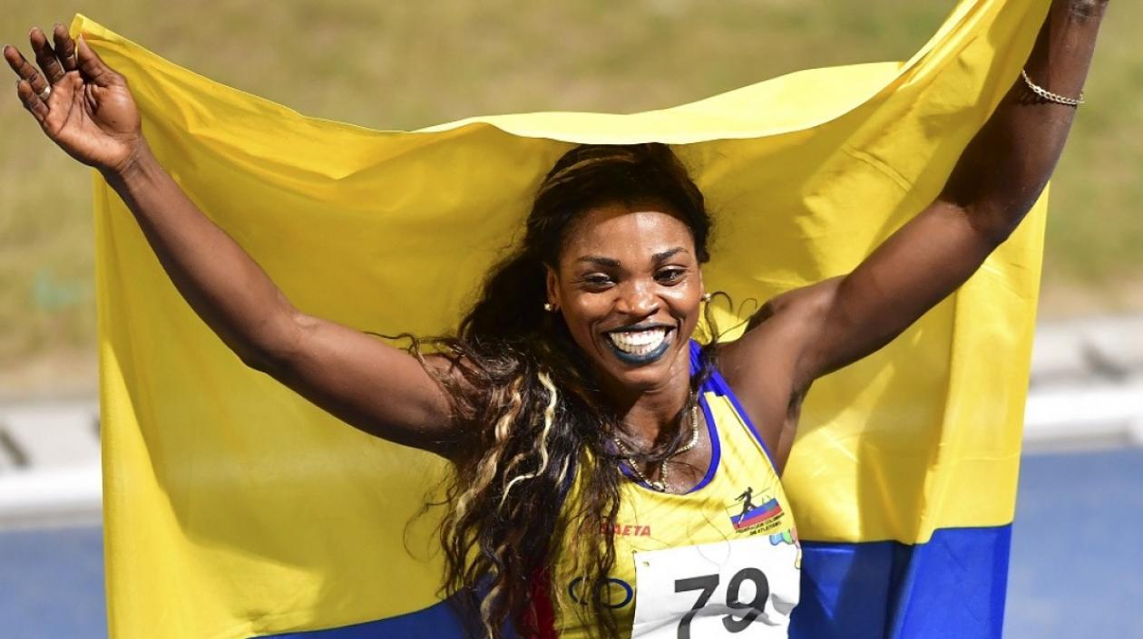 Caterine Ibargüen, atleta colombiana. 