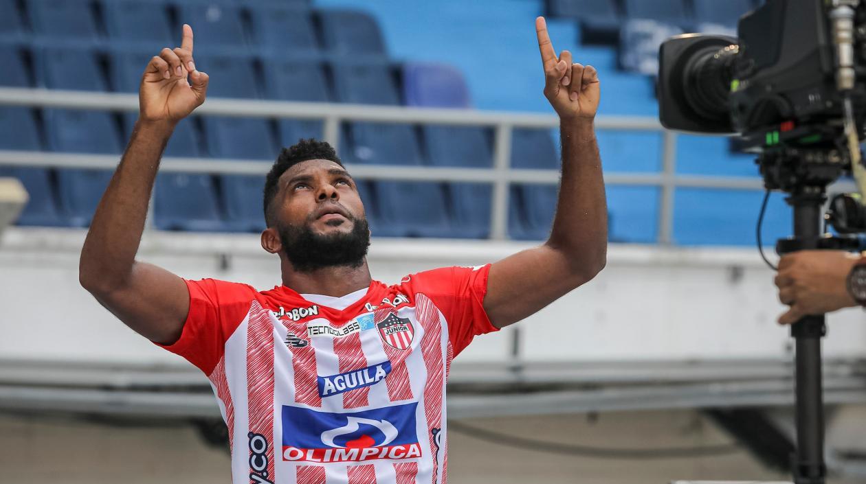 Miguel Àngel Borja, delantero de Junior. 