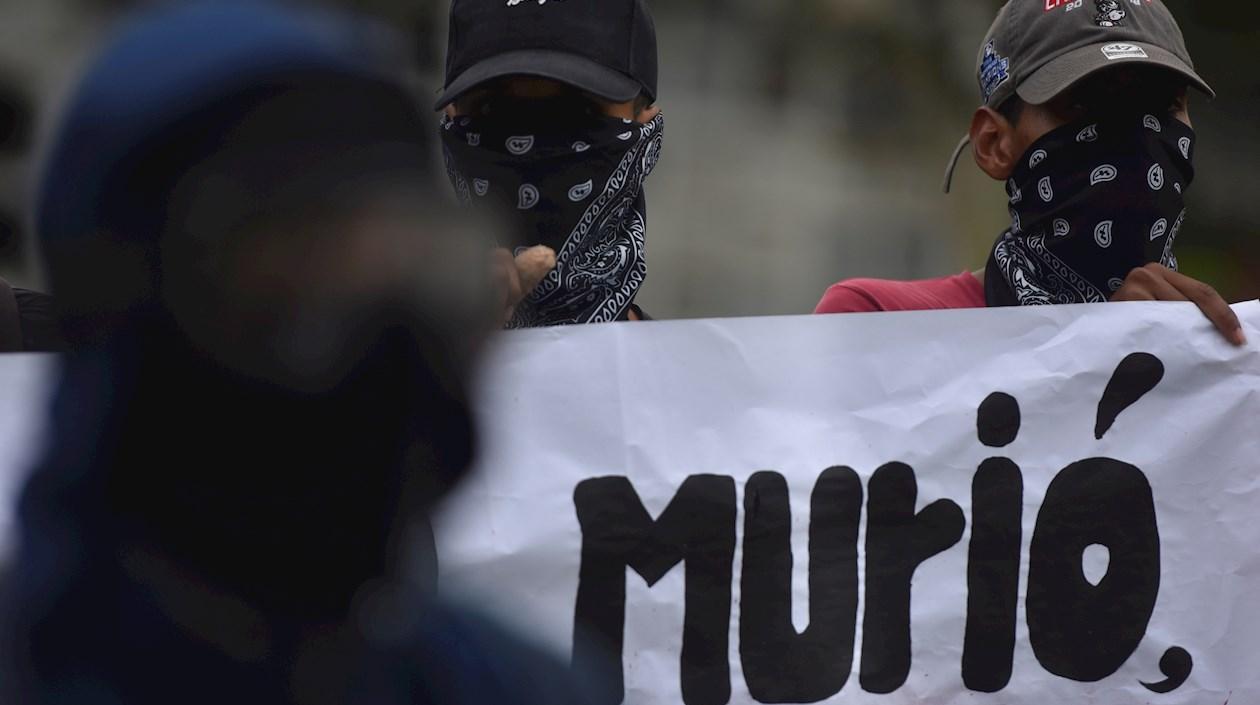 Imagen de manifestantes.