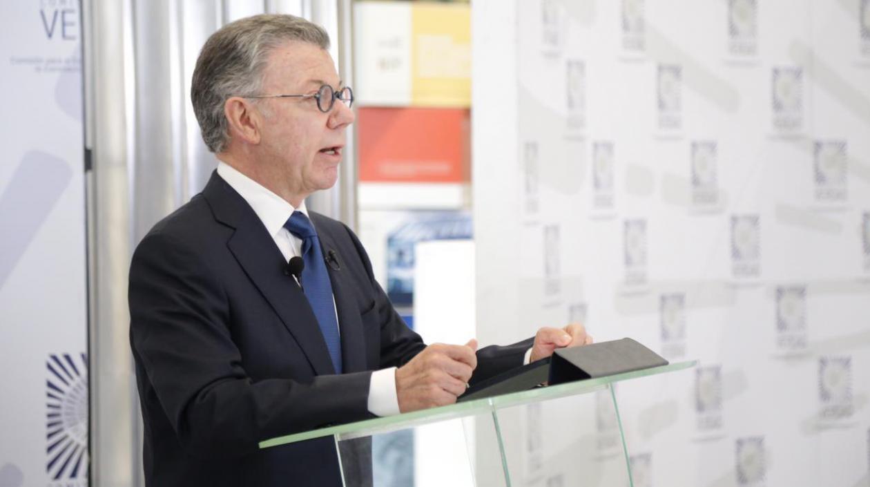 Juan Manuel Santos ante la Comisión de la Verdad.