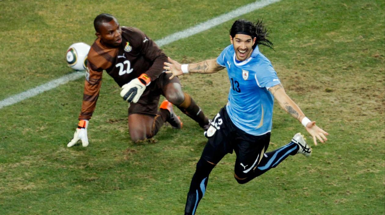 Sebastián Abreu, jugador uruguayo. 