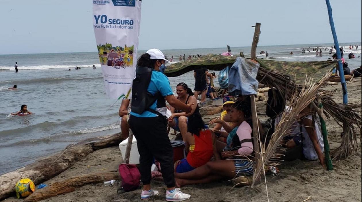 Playa de Puerto Colombia.
