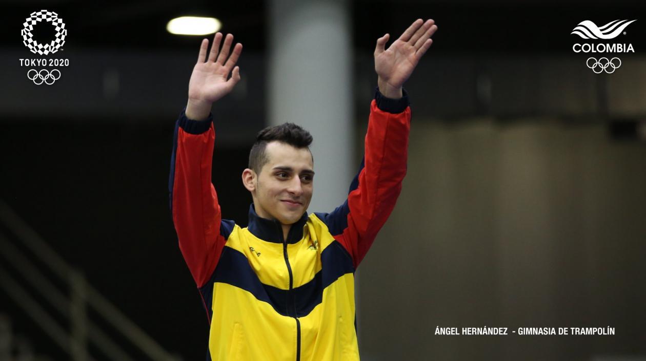 Ángel Hernández, gimnasta colombiano. 