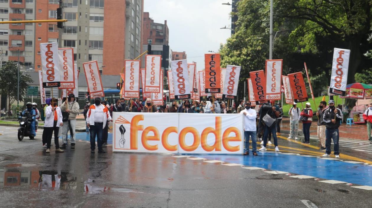 Fecode en el paro nacional.