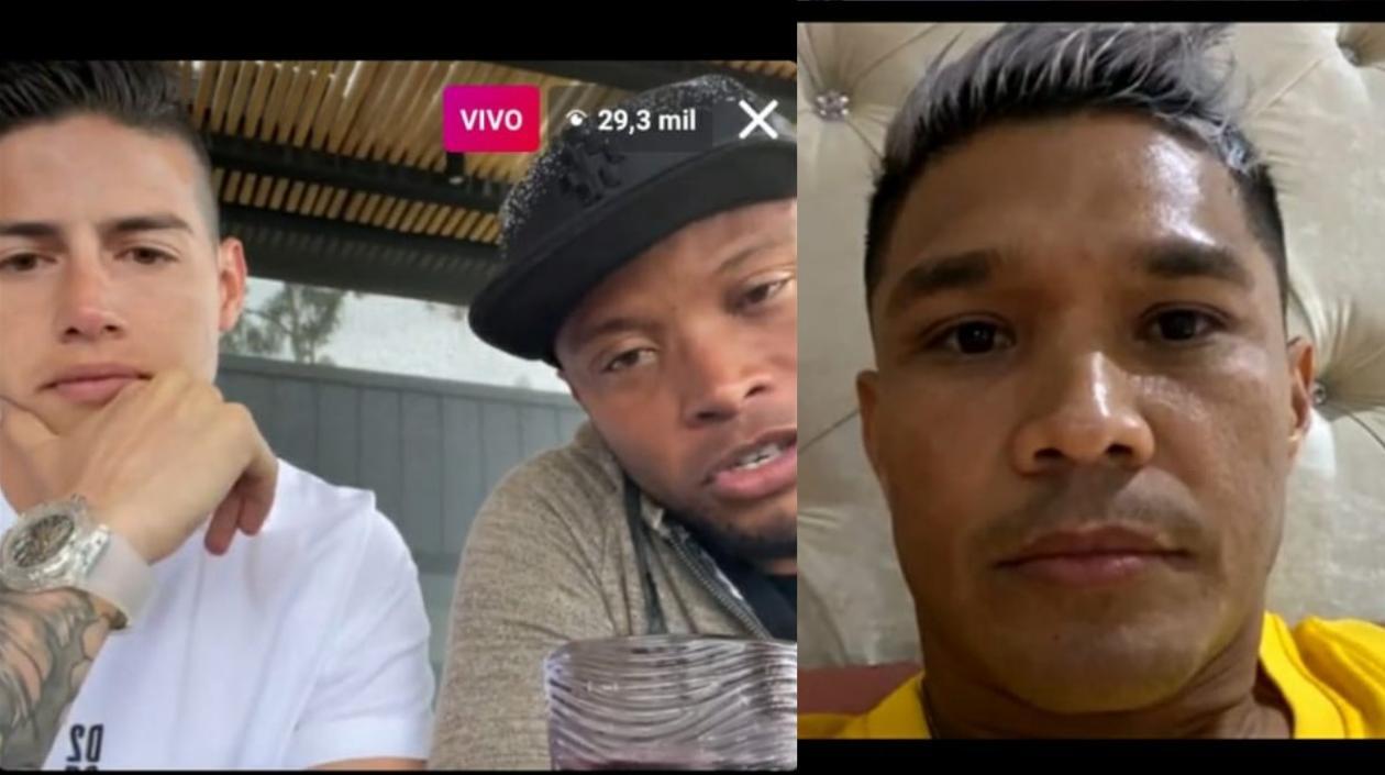 James Rodríguez, Juan Camilo Zúñiga y Teófilo Gutiérrez. 