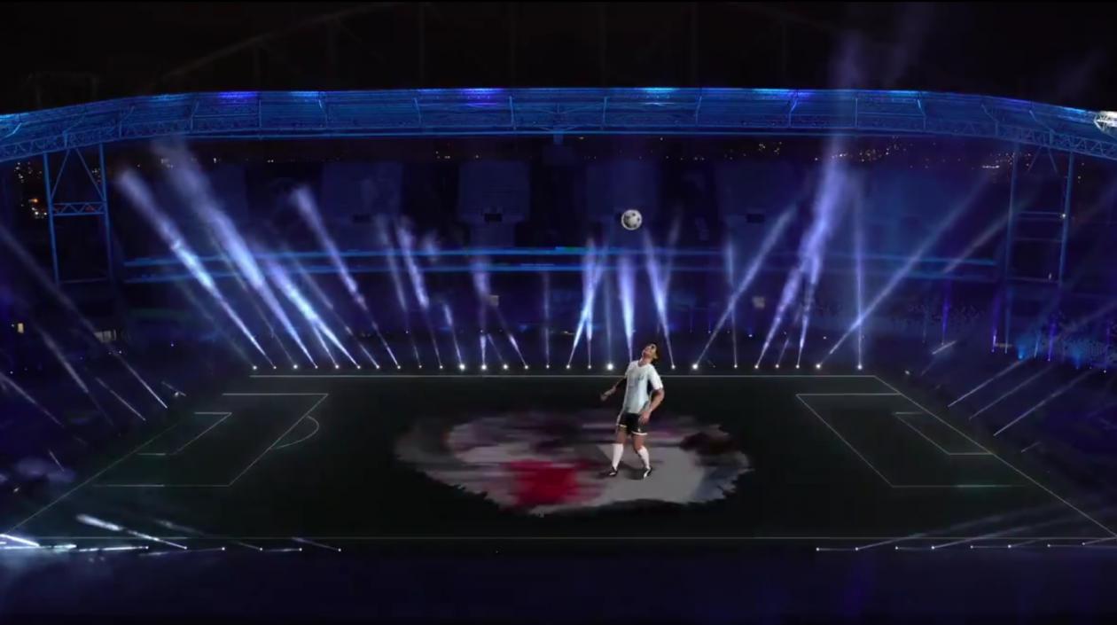 Homenaje a Maradona. 