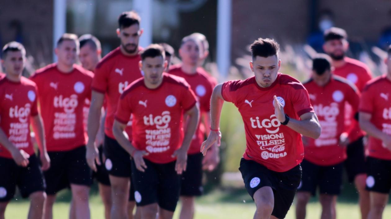 Jugadores de la Selección Paraguay. 