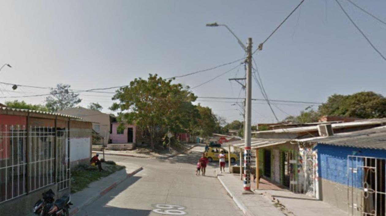 Diagonal 69 con carrera 10, barrio El Bosque, donde ocurrieron los hechos. 