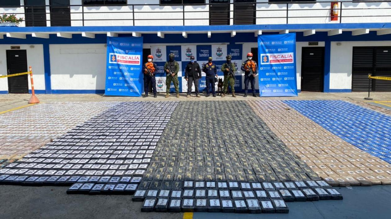 Cocaína incautada en la ciudad de Cartagena. 