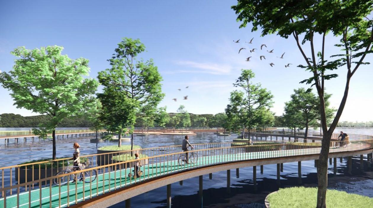 Render del Ecoparque de Mallorquín. 