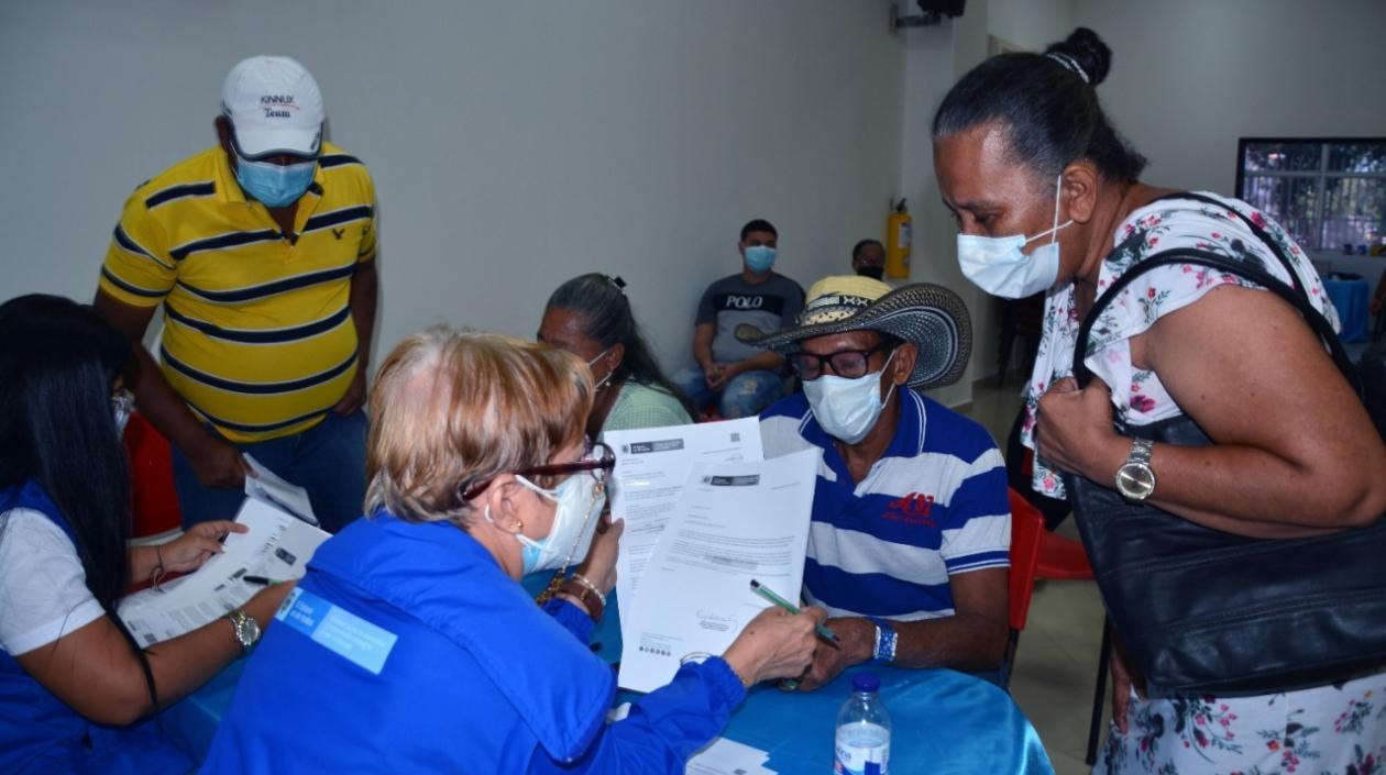 Las víctimas del conflicto armado se mostraron satisfechas con la indemnización. 