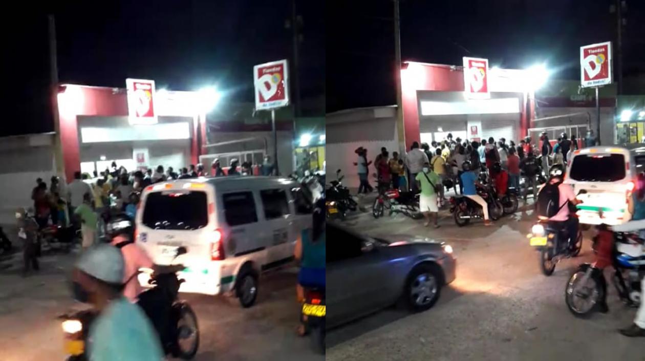 El crimen ocurrió al interior de este supermercado.