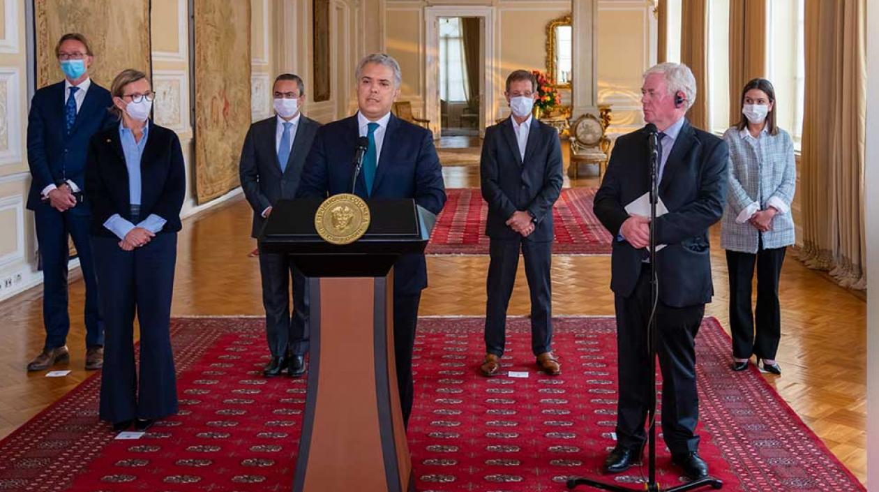 Reunion Iván Duque-Eamon Gilmore Union Europea