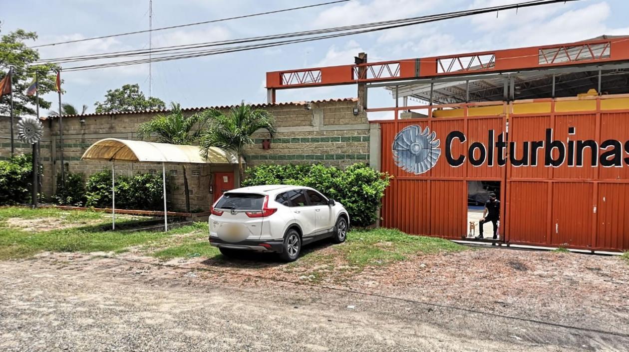 Fachada de Colturbinas, empresa que fue víctima de la inseguridad. 