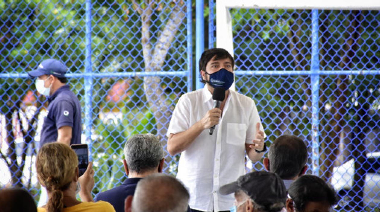 El alcalde en el Parque Calancala