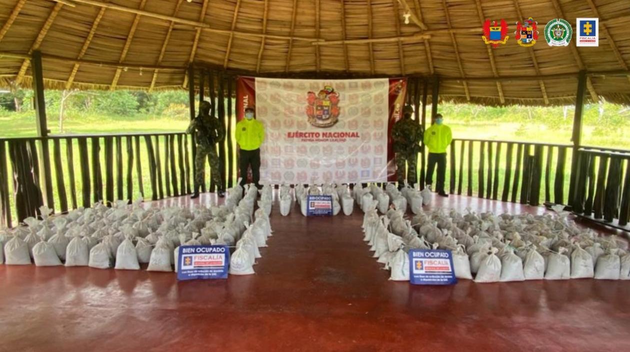 Coltán y estaño incautado en el Guaviare.