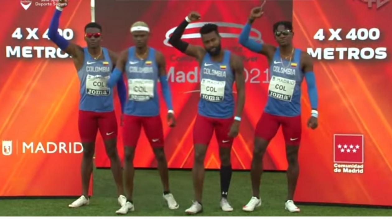 Diego Palomeque, Raúl Mena, Jhon Solís y Alejandro Perlaza. 